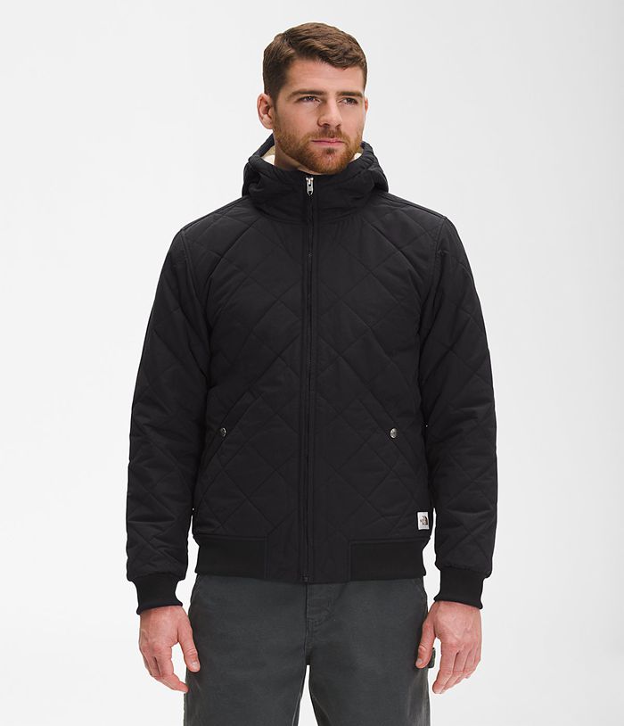 The North Face Puffer Μπουφαν Μαυρα Ανδρικα Cuchillo Insulated Full Φερμουαρ Φουτερ Με Κουκουλα - Greece 1250NATPC